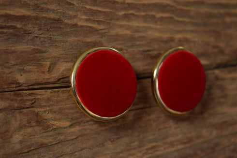 Red Velvet Earrings